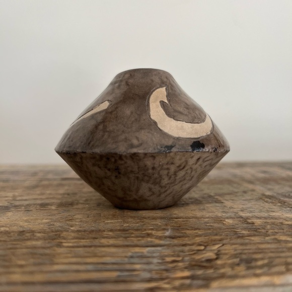 OOAK pottery bud vase ink well - Picture 5 of 6